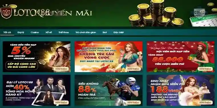 Khuyến mãi Loto188 mang lại những lợi ích tài chính, đem tới trải nghiệm thú vị