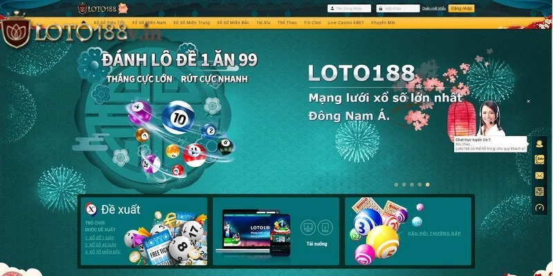 Nhà cái Loto188 hiện đang gây sốt với cộng đồng người đam mê cá cược